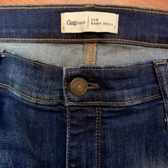 Women’s GAP, 1969 boho/western stretch bootcut blue jeans/ 33R/ US size 14-16 - Picture 4 of 14